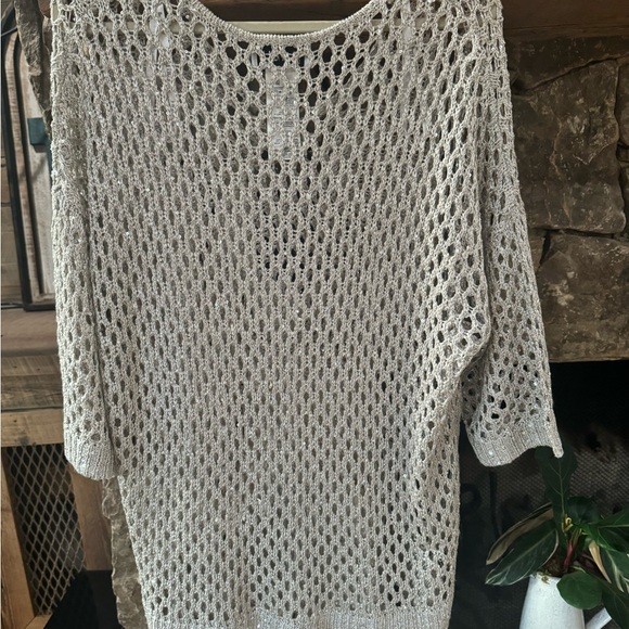 Joseph Ribkoff Lace Top in Champagne XL NEW w/tags - Picture 3 of 3